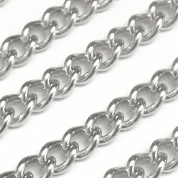 Thick Twist Chain, 6x4.5x1.2mm Lot Size 25 Meters, #1930