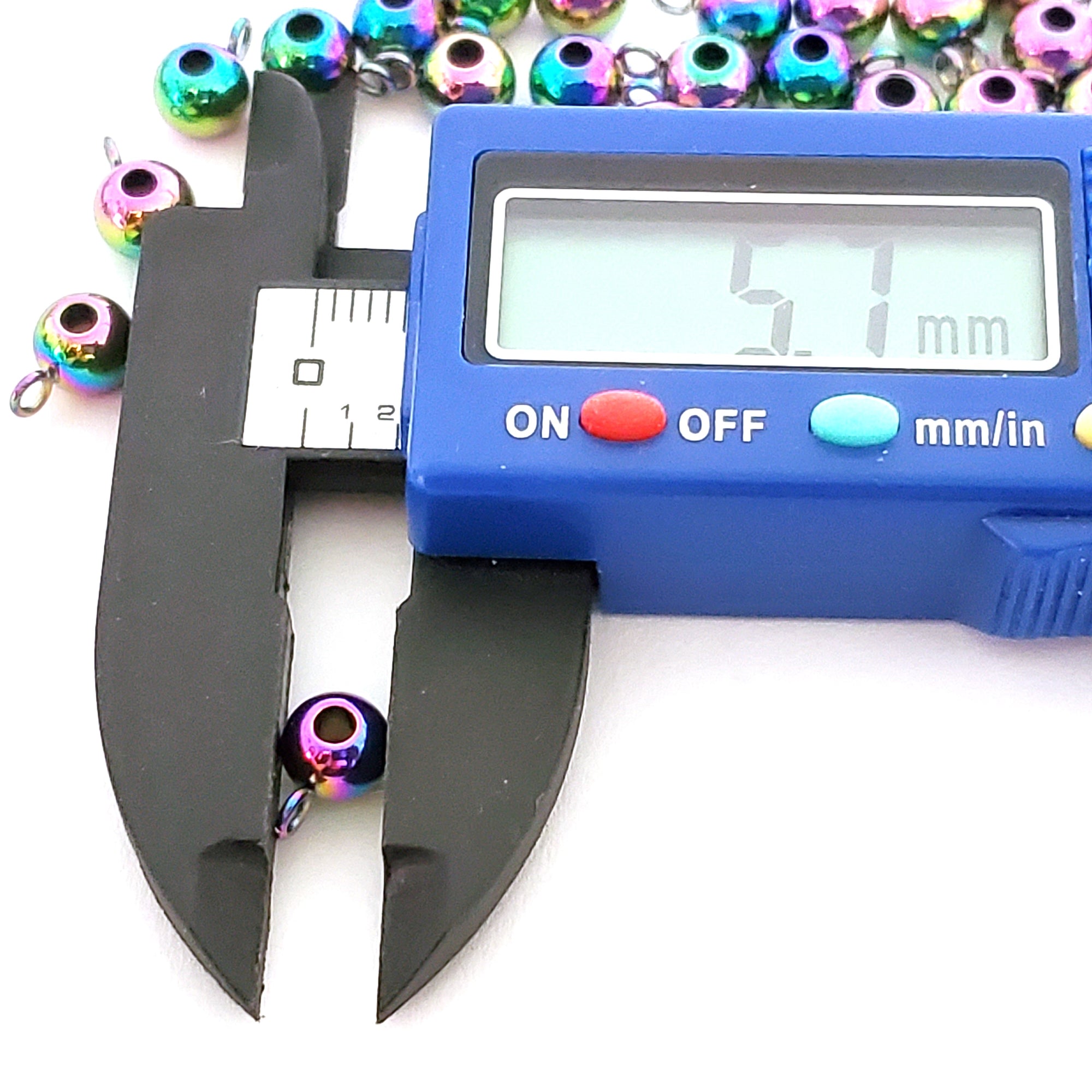 Titanium Stainless Pendant Bail, 5x9x6mm, 2mm Hole, 2mm Loop, Lot Size 50, #1457 MC