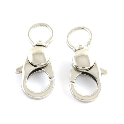 Swivel Lobster Clasps, 25mm, Stainless Steel, Lot Size 4 Clasps, #1361