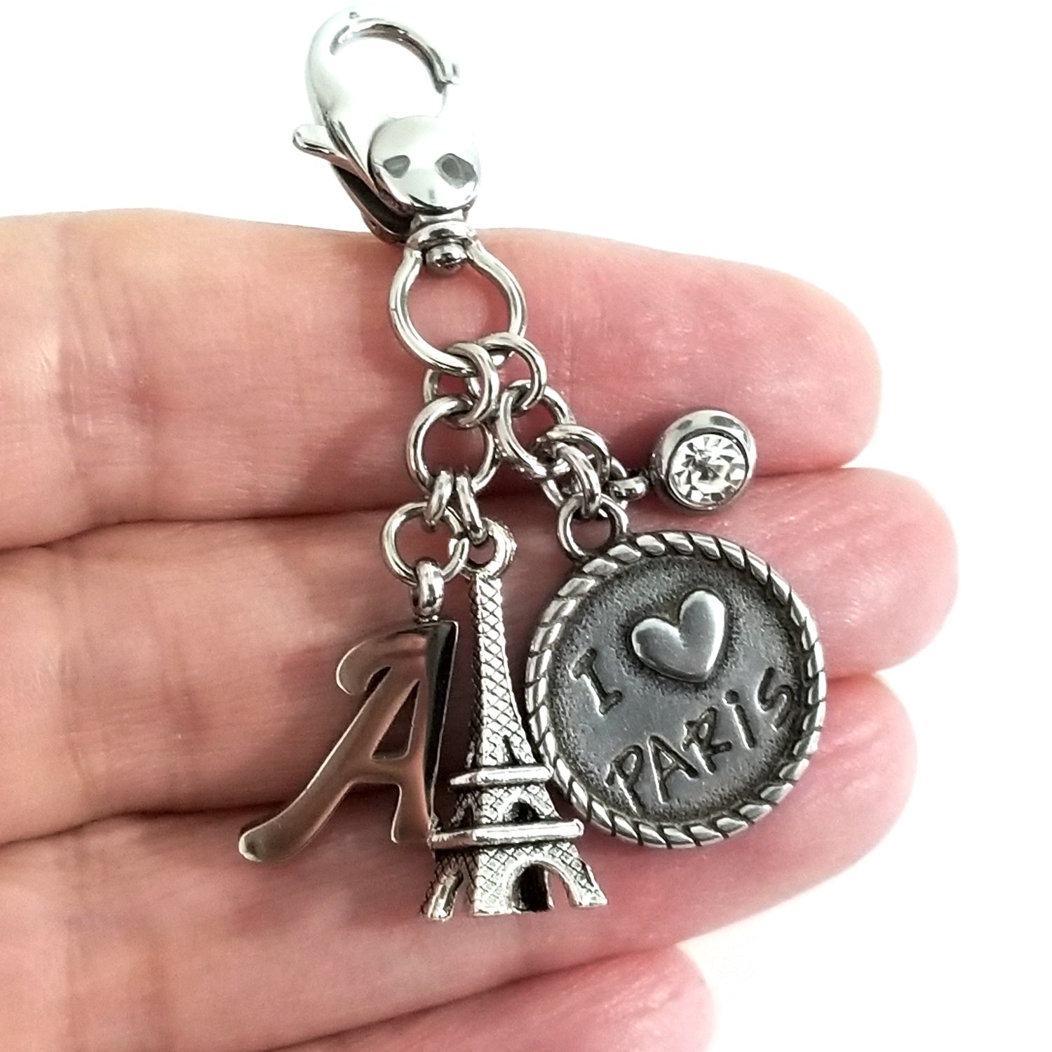 Swivel Lobster Clasps, 25mm, Stainless Steel, Lot Size 4 Clasps, #1361