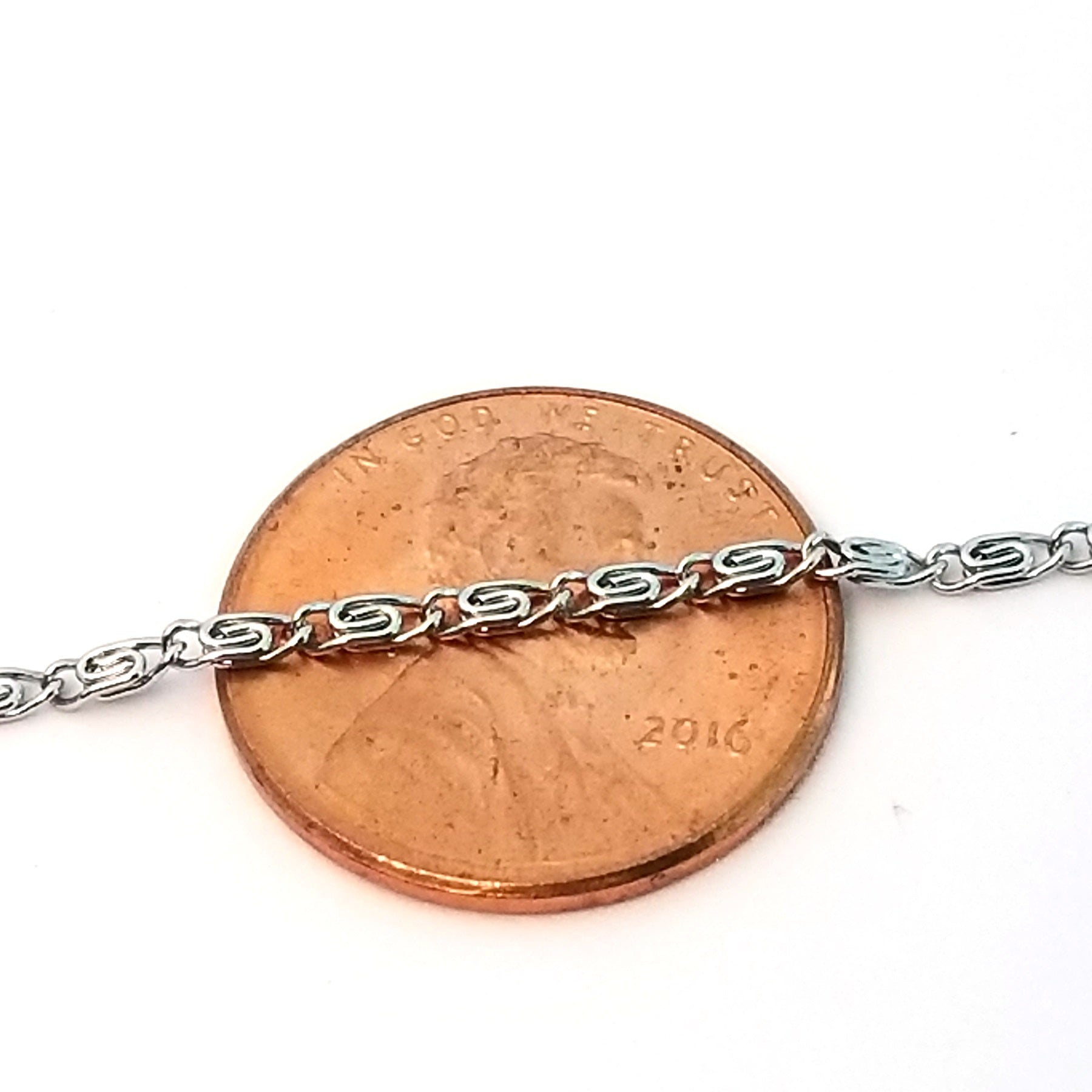 Lumachina Chain, 4x1.5mm, Lot Size 50 meters (about 160 feet), #1963