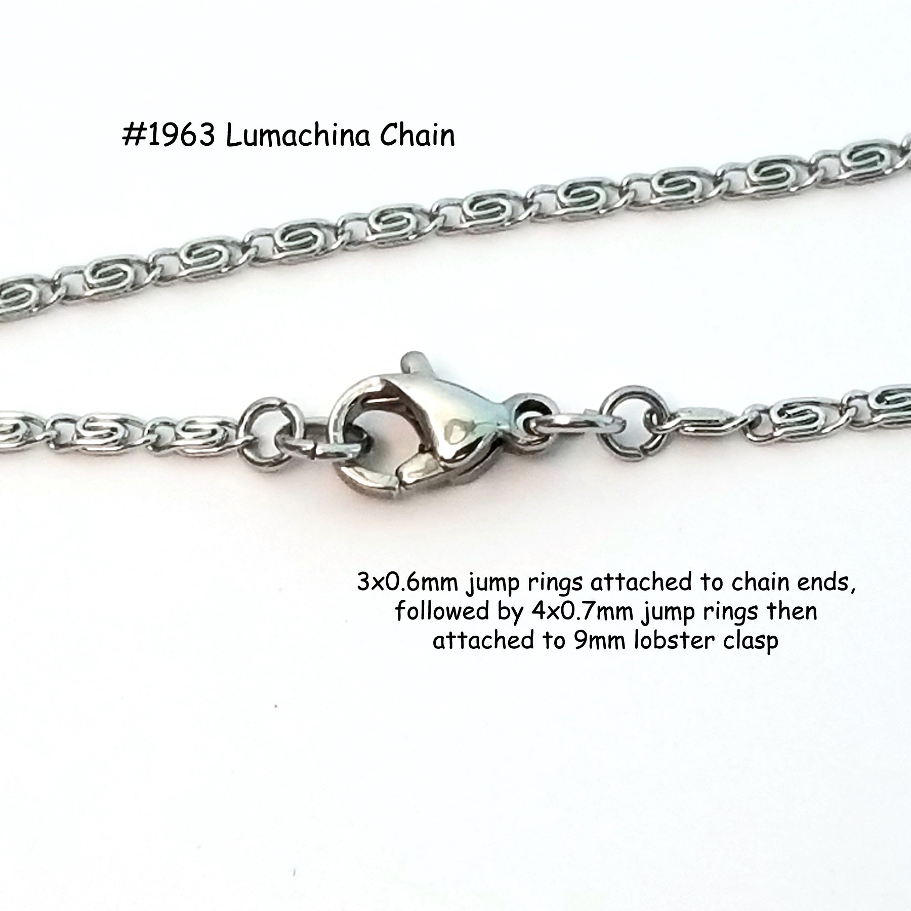 Lumachina Chain, 4x1.5mm, Lot Size 50 meters (about 160 feet), #1963