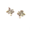 Tree Charms, 24kt Rose Gold Plated Stainless Steel, 20.5x20x1mm, 2.5mm Hole, 5x0.8mm Ring, Lot Size 5 Charms, #1665 RG