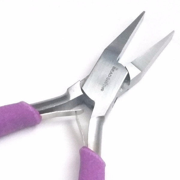 148mm Flat & Round Nose Plier Foam Handle Ergonomic Wire Wrapping Jewelry  Making