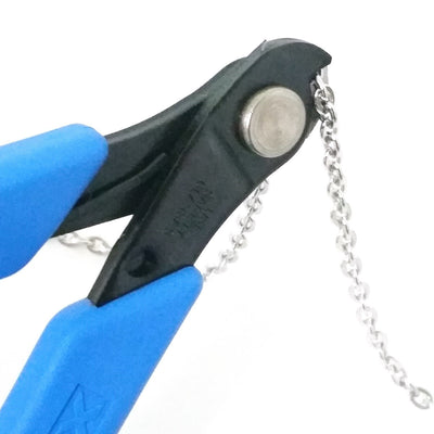 45# Carbon Steel Jewelry Pliers for Jewelry Making Supplies, Flush Cutter,  Shear, Polishing, Medium Blue, 130x52x12mm