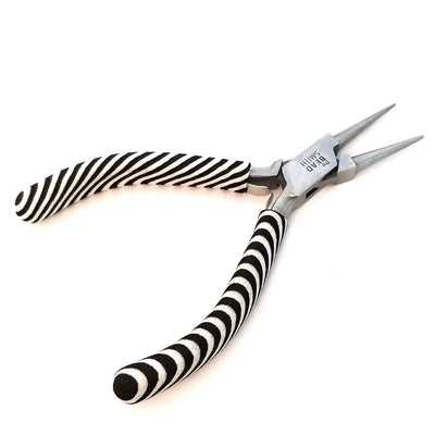 Round Nose Pliers, Zebra Tools, Black and White, PLZ4 13