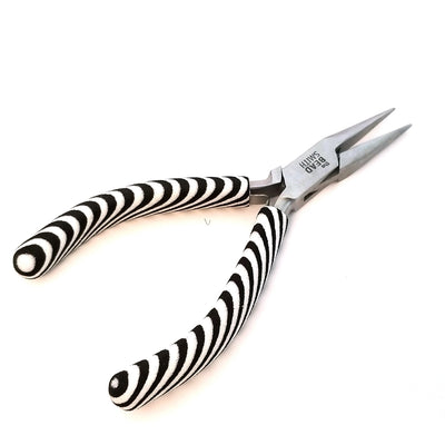 Chain Nose Pliers, Zebra Tools, Black and White, PLZ1 13