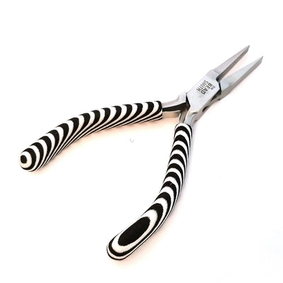 Flat Nose Pliers, Zebra Tools, Black and White, PLZ6 13